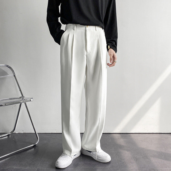 Men's Fitted Trousers Tailored Style Smart-Casual Office Wear