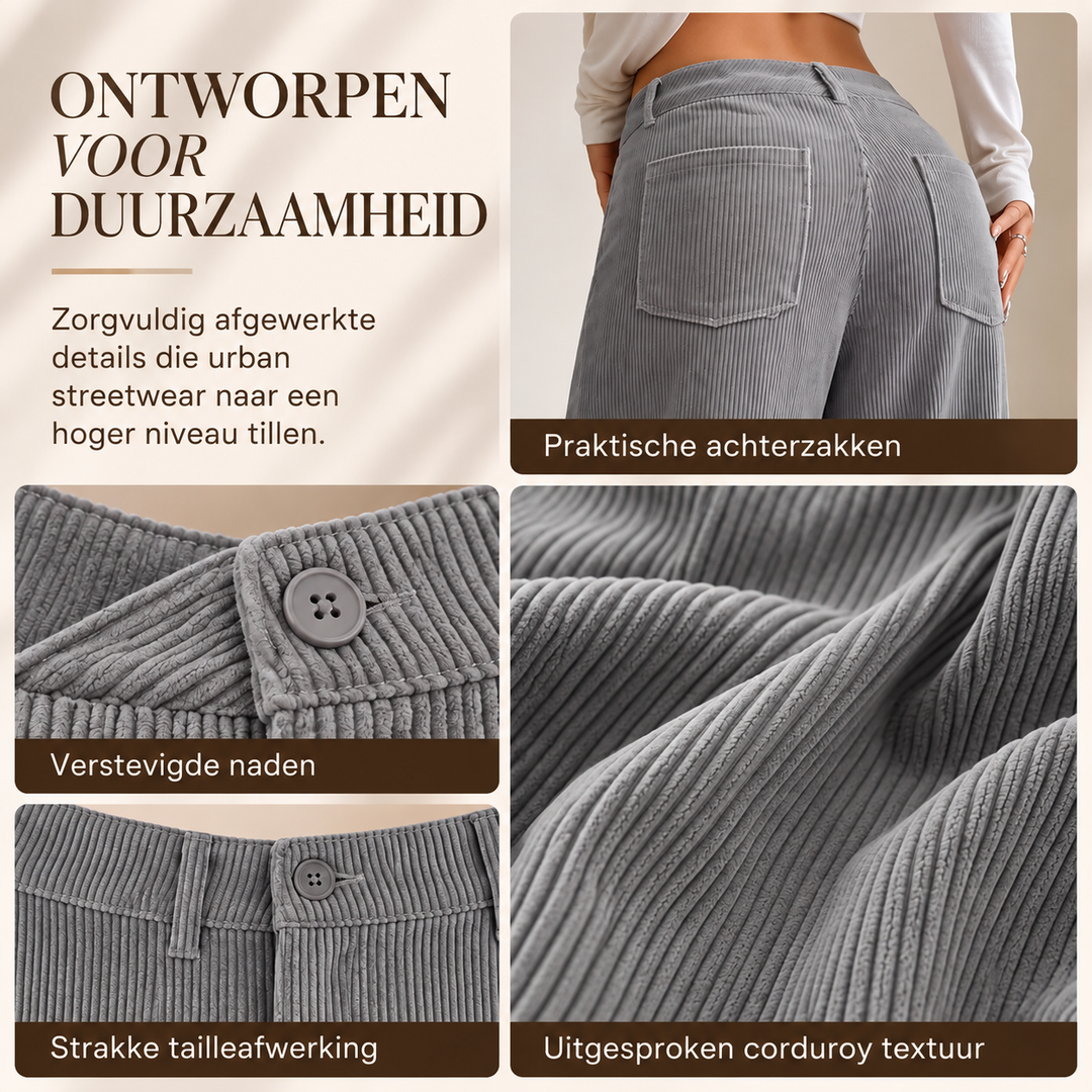Aurevina | Chic Wide-Leg Trousers with Convenient Pockets