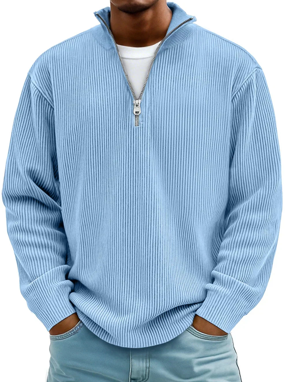 Men's Sweater Knitted Crew Neck Pullover Chic Casual Smart-Casual Layering Everyday Warm Soft Versatile Emrys
