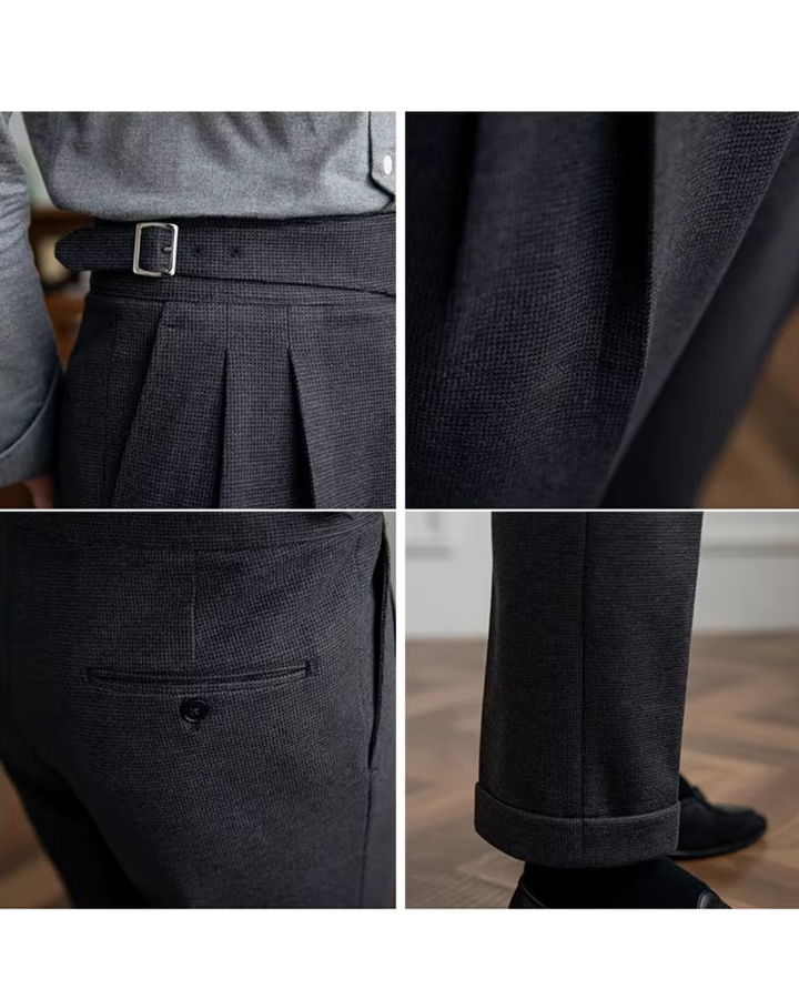 Men's Tailored Trousers Slim Fit Classic Styling Versatile Everyday Wear