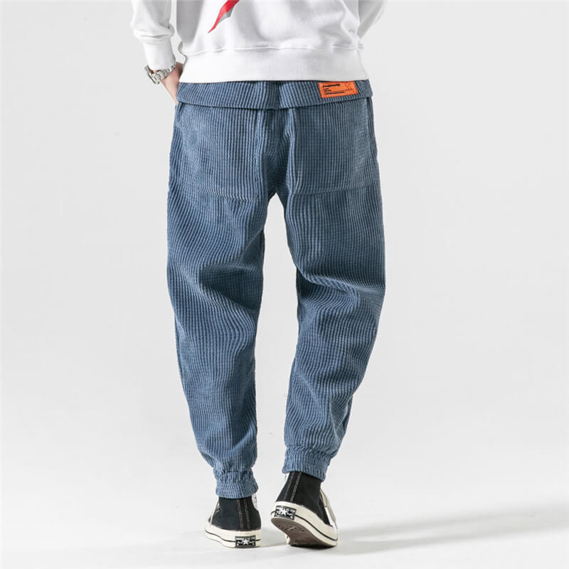 Men's Tapered Trousers Loose Fit Drawstring Elastic Waist Casual Summer Everyday Relaxed Lounge Kai