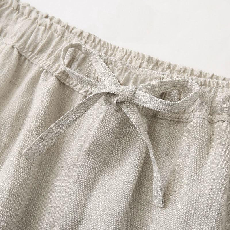 Men's Wide-Leg Trousers High-Waisted Chic Casual Everyday Summer