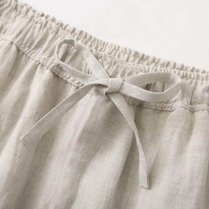 Men's Wide-Leg Trousers High-Waisted Chic Casual Everyday Summer