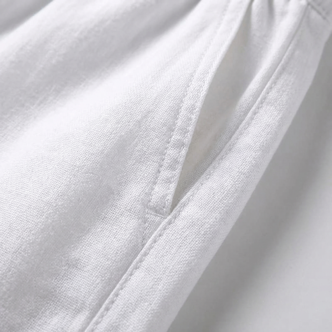 Men's Relaxed Trousers Loose Fit Drawstring Elastic Waist Comfort Casual Everyday Smart-Casual Tapered Lounge Osborne
