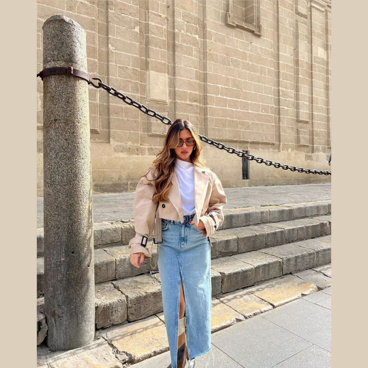 Yasmien | Women's Short Trench Coat