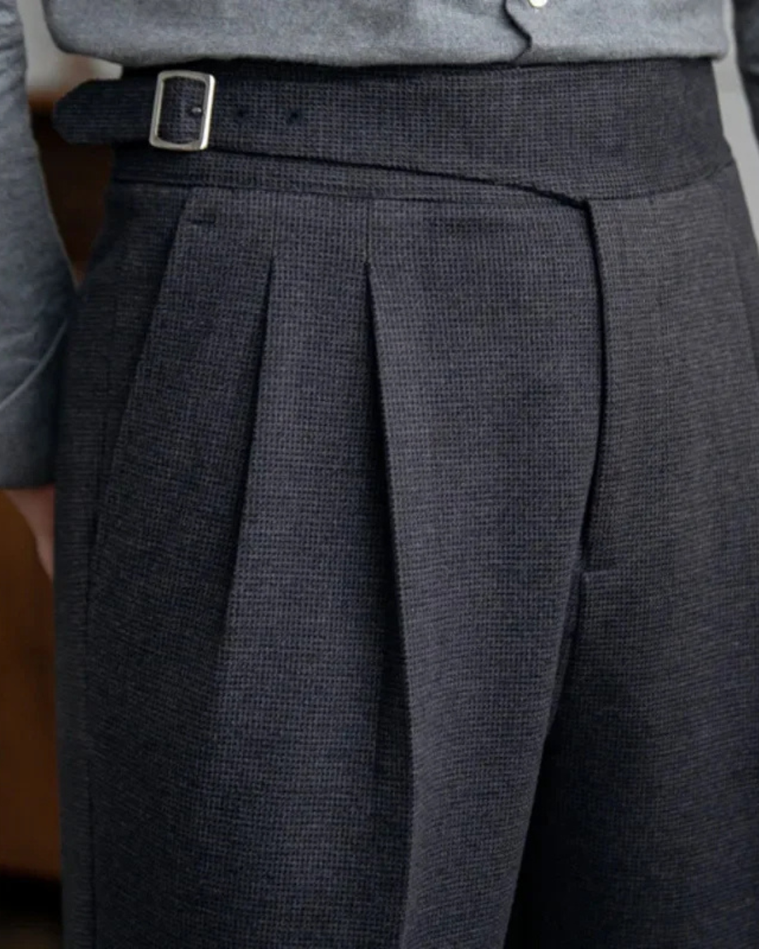 Men's Tailored Trousers Slim Fit Classic Styling Versatile Everyday Wear