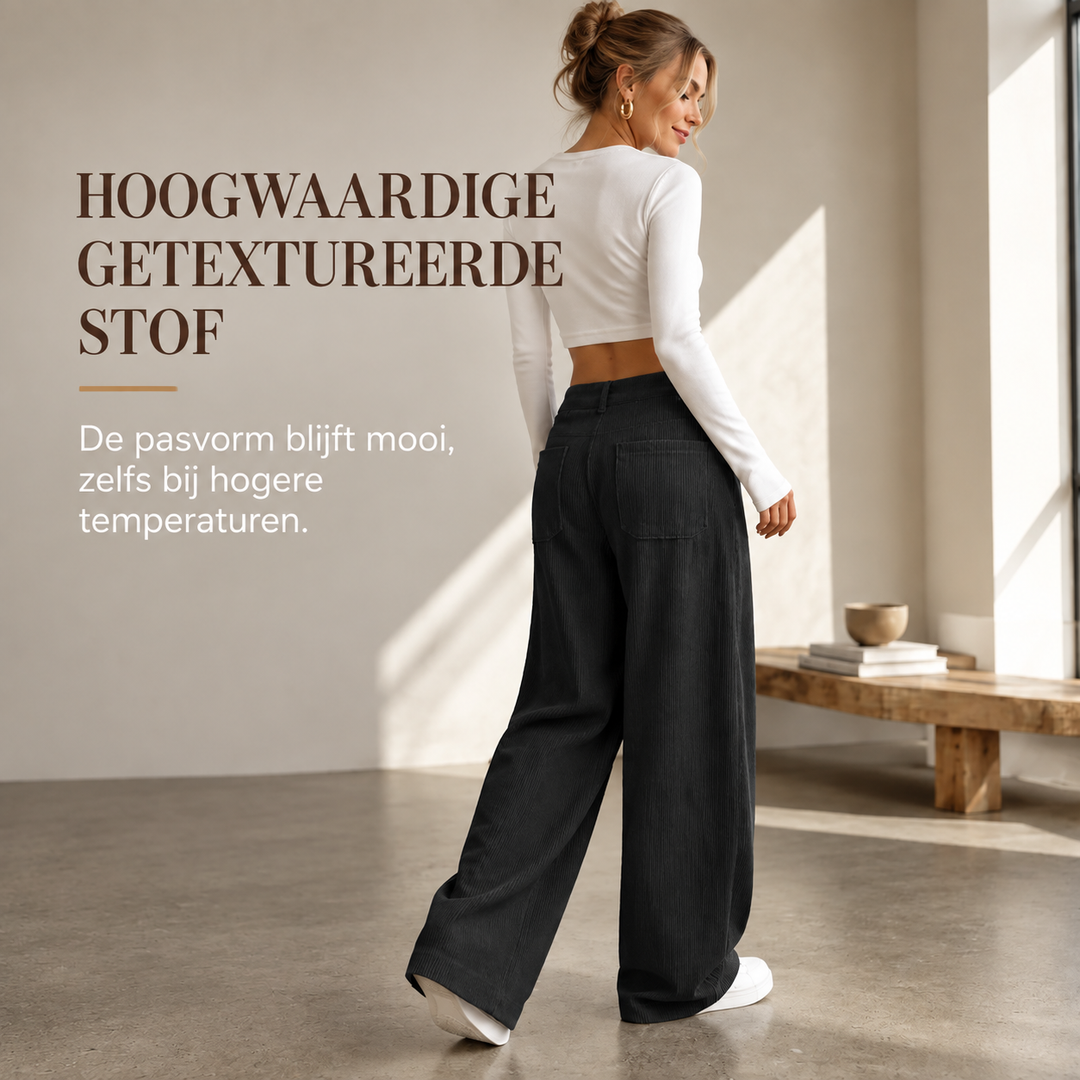 Aurevina | Chic Wide-Leg Trousers with Convenient Pockets