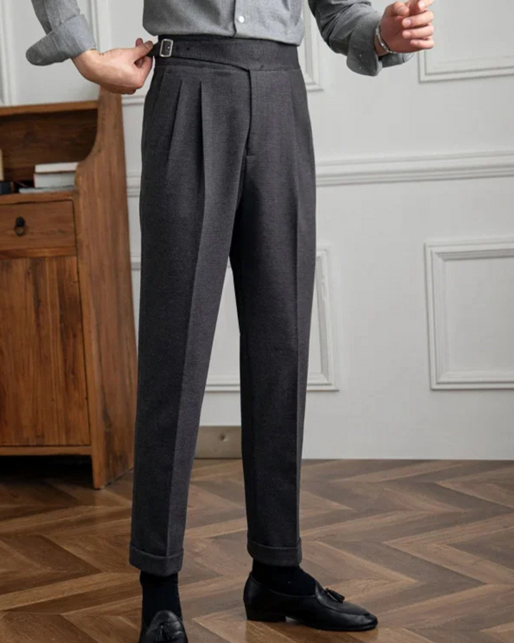 Men's Tailored Trousers Slim Fit Classic Styling Versatile Everyday Wear