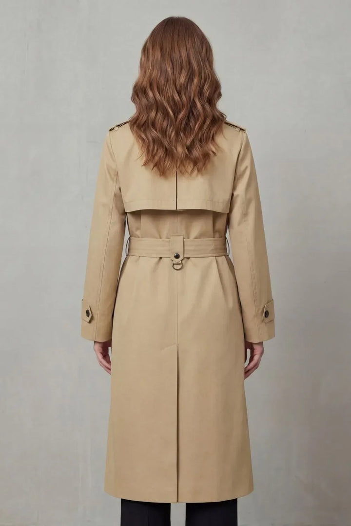 Célianne | Belted Double-Breasted Trench Coat