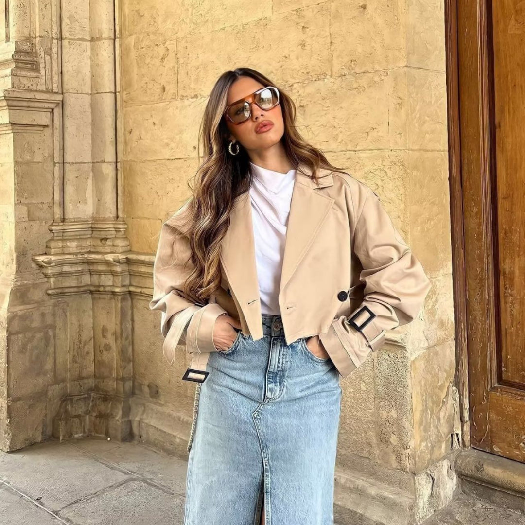 Yasmien | Women's Short Trench Coat