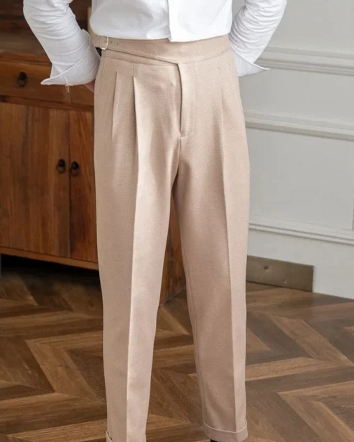 Men's Tailored Trousers Slim Fit Classic Styling Versatile Everyday Wear
