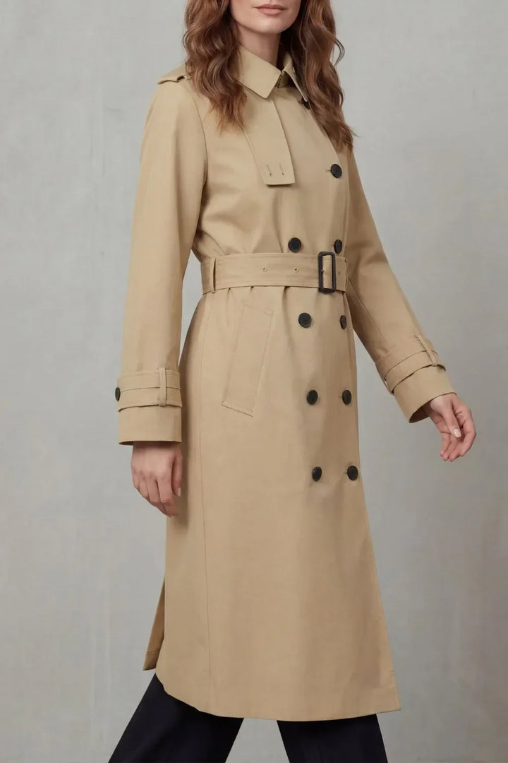 Célianne | Belted Double-Breasted Trench Coat