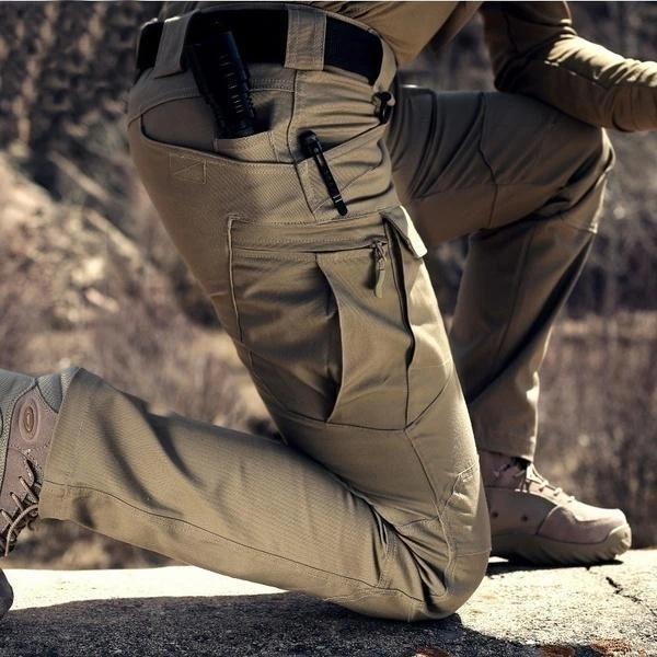 Men's Cargo Trousers Tactical Multi-Pocket Utility Tapered Drawstring Casual Streetwear Workwear Everyday Durable