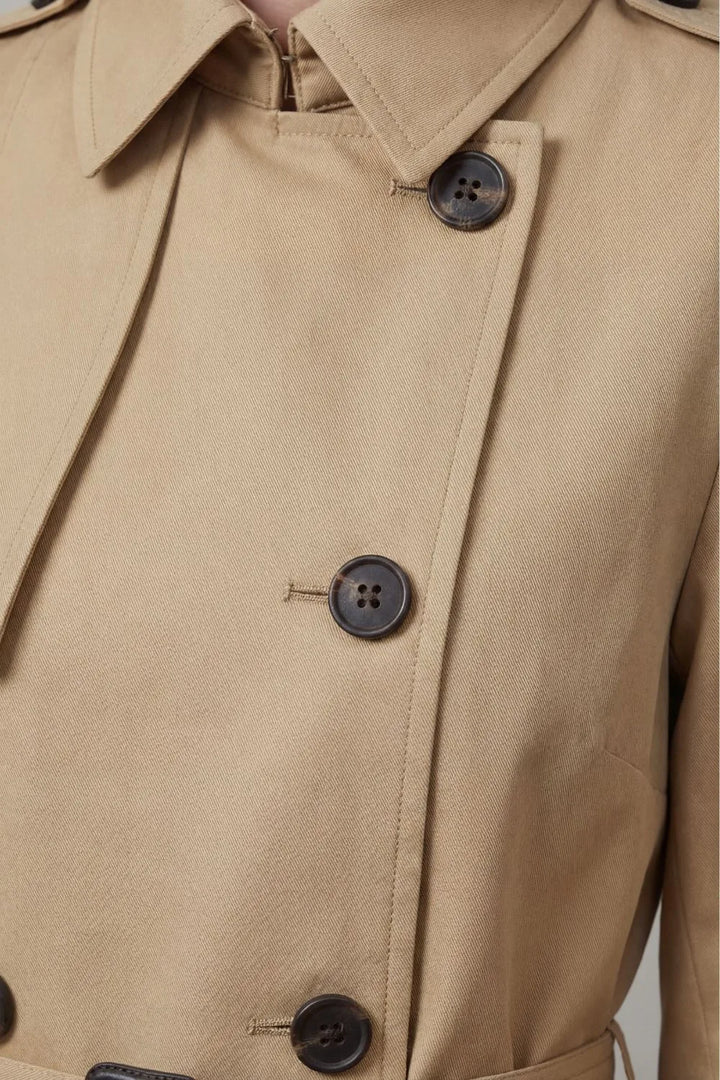 Célianne | Belted Double-Breasted Trench Coat