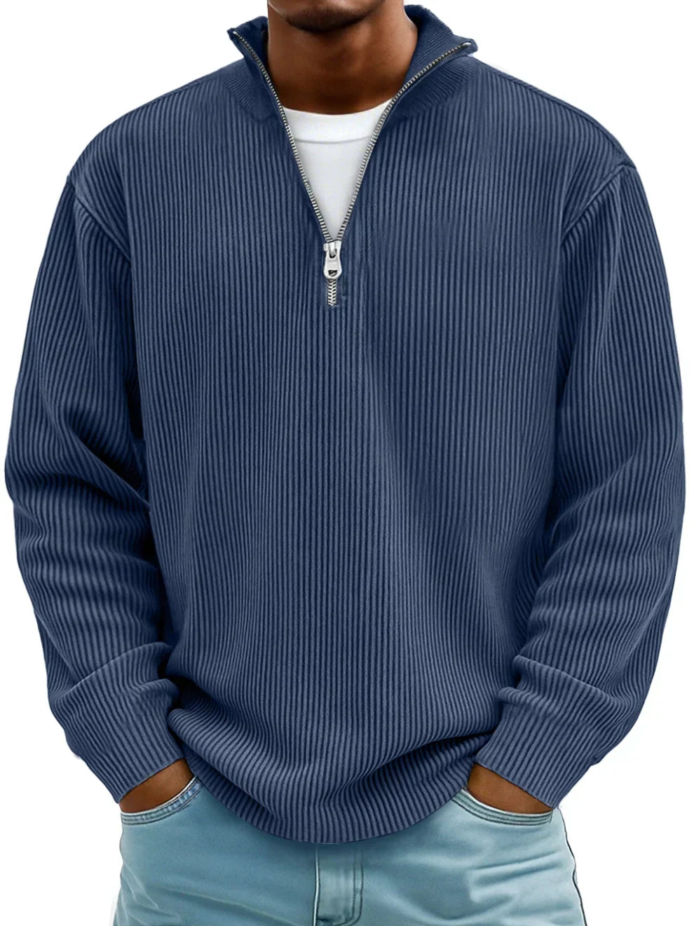 Men's Sweater Knitted Crew Neck Pullover Chic Casual Smart-Casual Layering Everyday Warm Soft Versatile Emrys