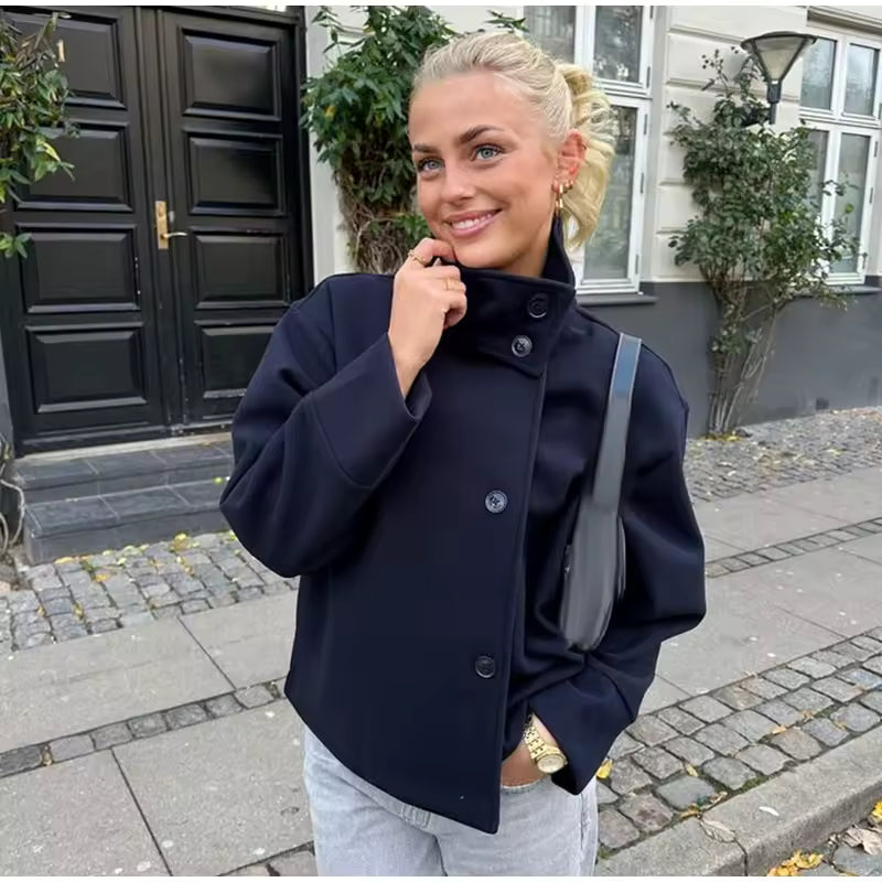 Sarah | Short Coat with Breast Detail
