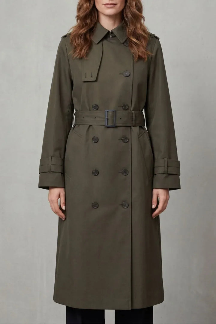 Célianne | Belted Double-Breasted Trench Coat