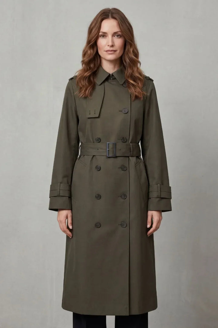 Célianne | Belted Double-Breasted Trench Coat