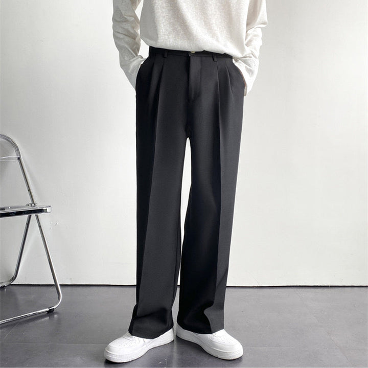 Men's Fitted Trousers Tailored Style Smart-Casual Office Wear
