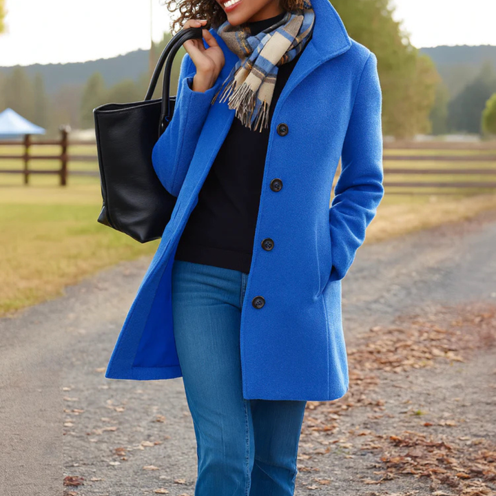 Elvianne | Premium Wool Buttoned Trench Coat