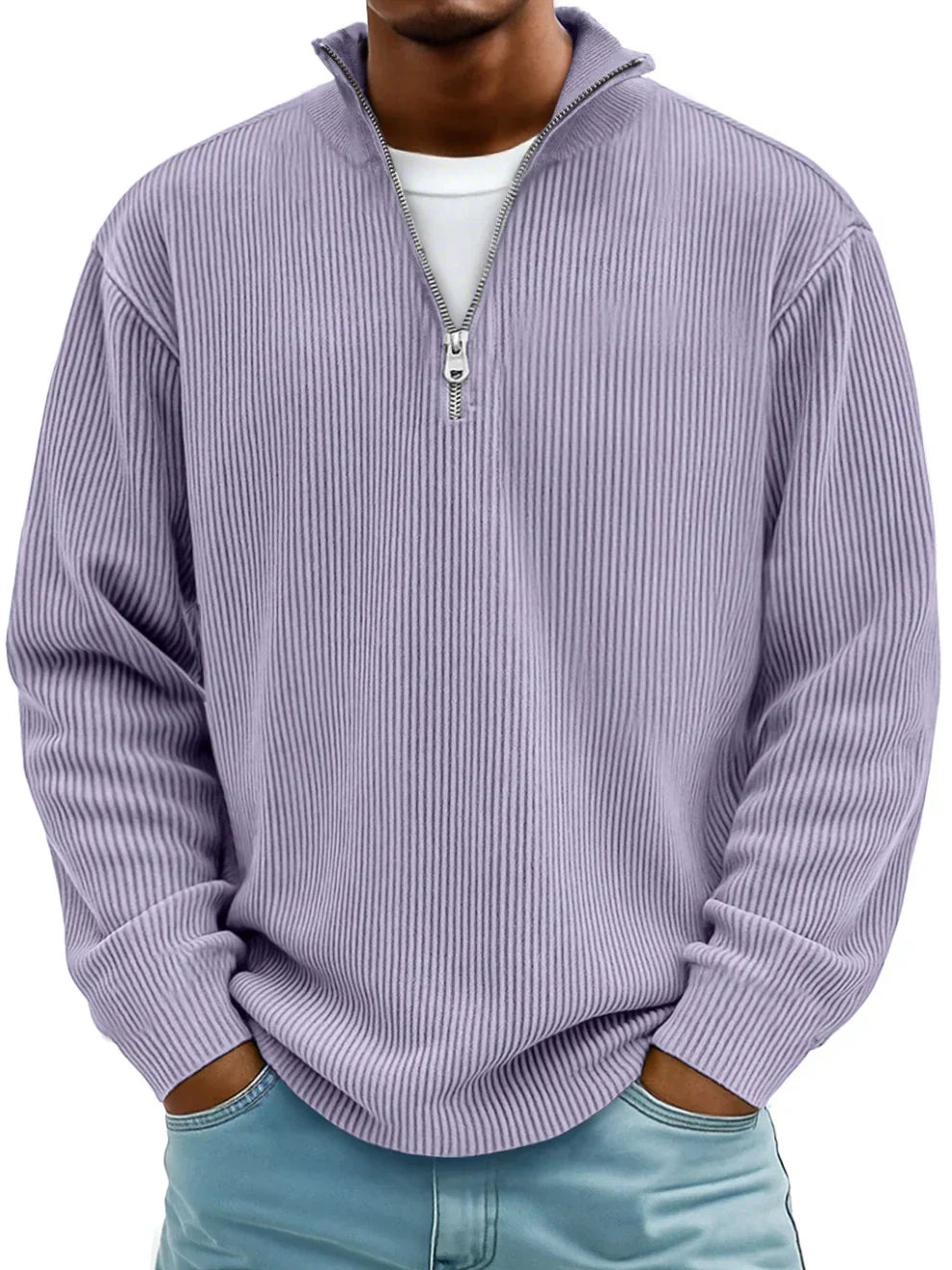 Men's Sweater Knitted Crew Neck Pullover Chic Casual Smart-Casual Layering Everyday Warm Soft Versatile Emrys