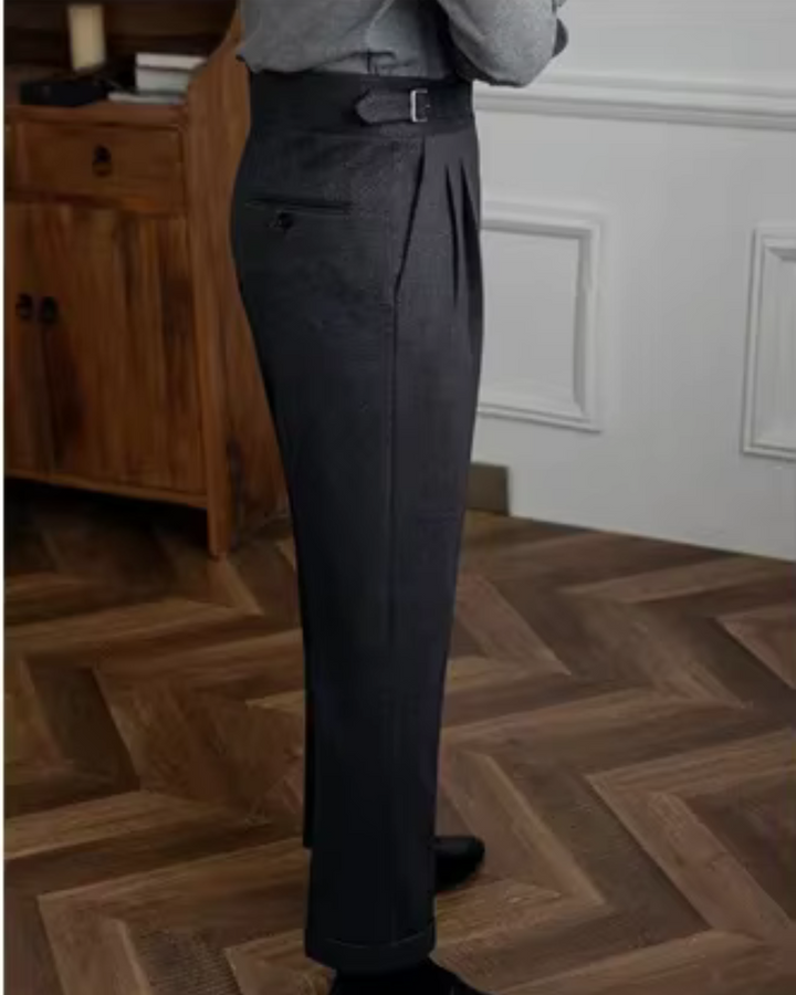 Men's Tailored Trousers Slim Fit Classic Styling Versatile Everyday Wear