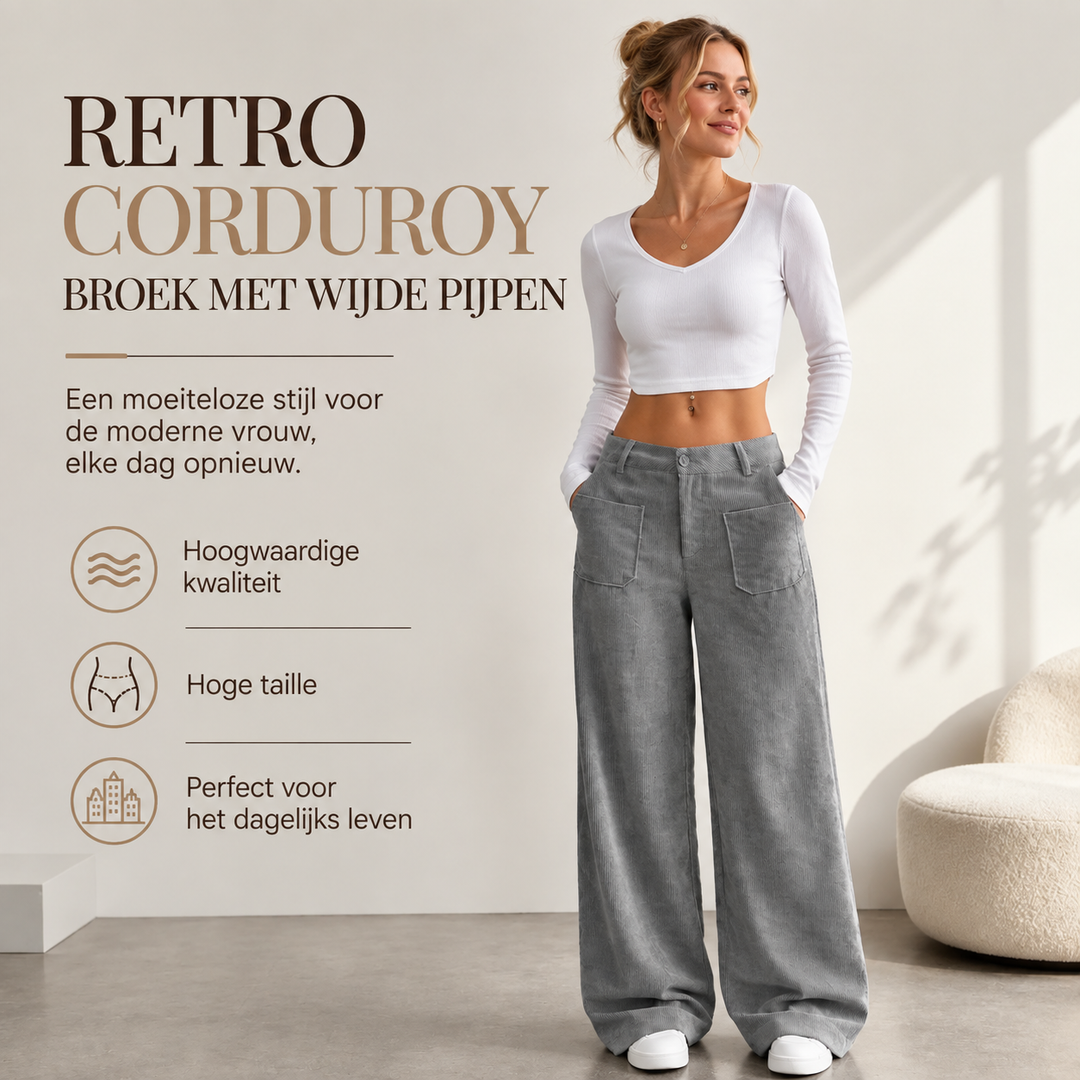 Aurevina | Chic Wide-Leg Trousers with Convenient Pockets