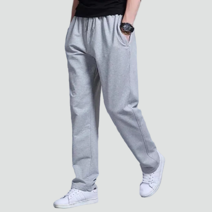 Men's Jogging Pants Elastic Waist Straight Leg Drawstring Tapered Casual Sport Loungewear Everyday Ryker