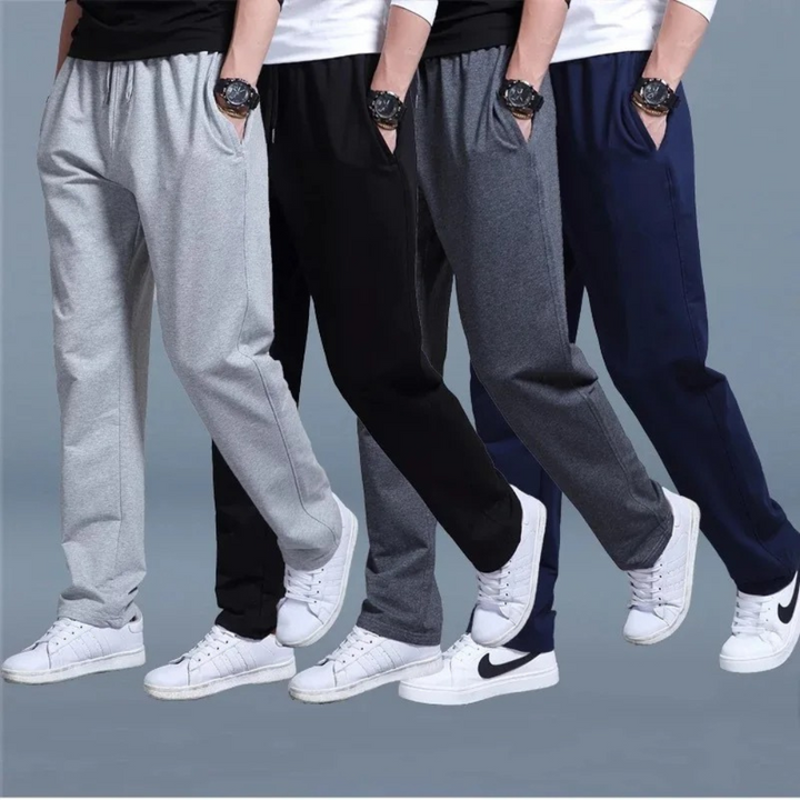 Men's Jogging Pants Elastic Waist Straight Leg Drawstring Tapered Casual Sport Loungewear Everyday Ryker