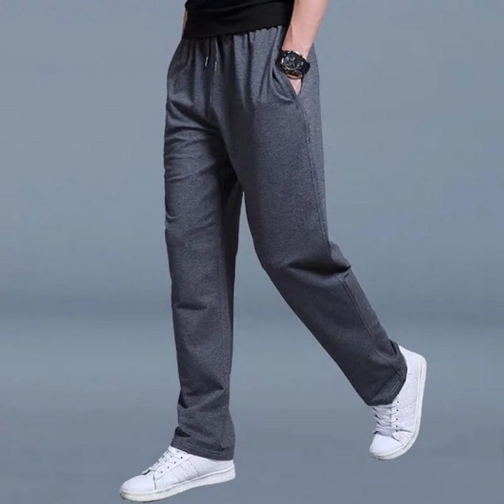 Men's Jogging Pants Elastic Waist Straight Leg Drawstring Tapered Casual Sport Loungewear Everyday Ryker