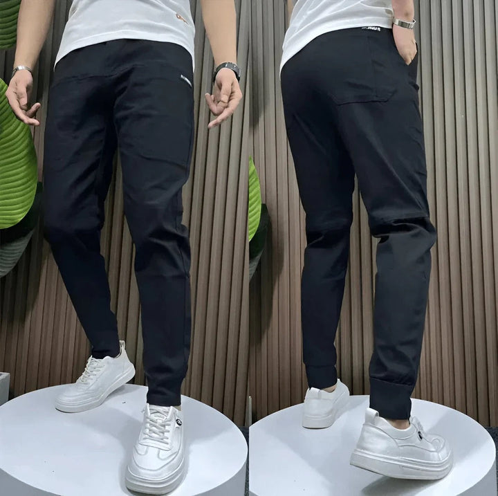 Men's Cargo Joggers Stretch Slim Fit Multi-Pocket Tapered Elastic Cuff Drawstring Casual Streetwear Everyday Gage
