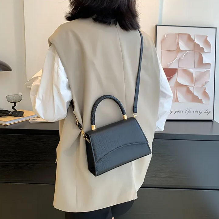 Cibelle | PU Leather Handbag Featuring a Crossbody Strap