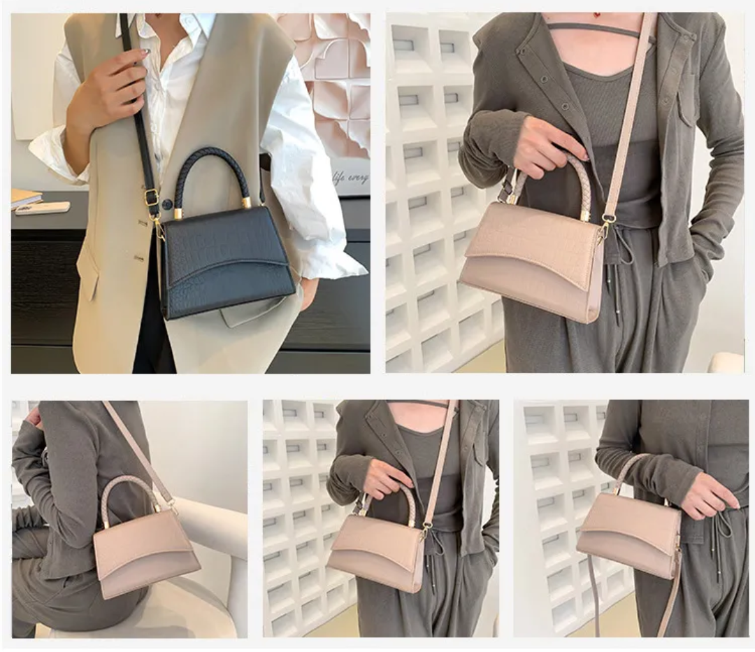 Cibelle | PU Leather Handbag Featuring a Crossbody Strap