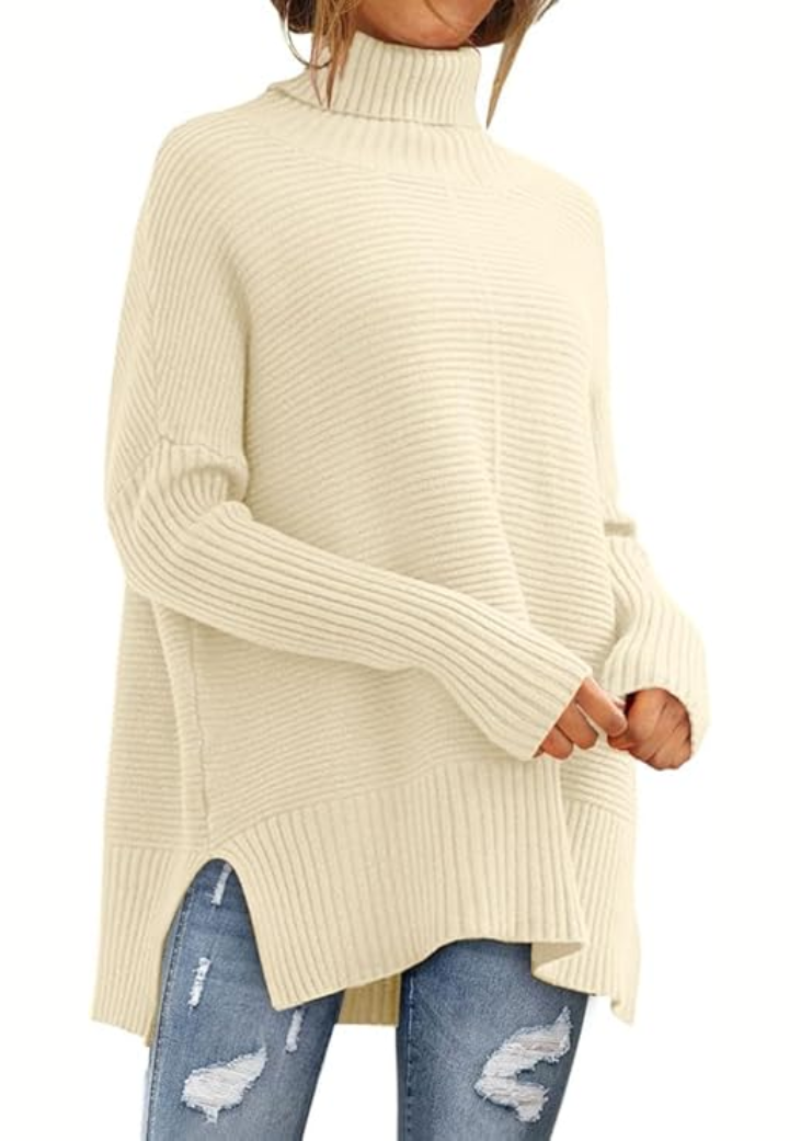 Women's Winter Knitted Roll Neck Sweater – BN