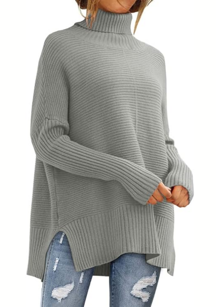 Women's Winter Knitted Roll Neck Sweater – BN