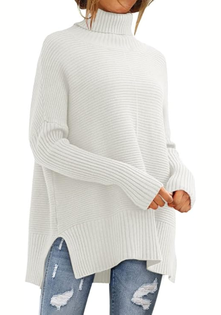 Women's Winter Knitted Roll Neck Sweater – BN