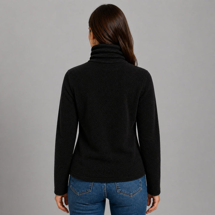 Women's Tailored Roll Neck Cashmere Blend Sweater – Office Style – BN