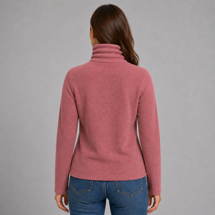 Women's Tailored Roll Neck Cashmere Blend Sweater – Office Style – BN