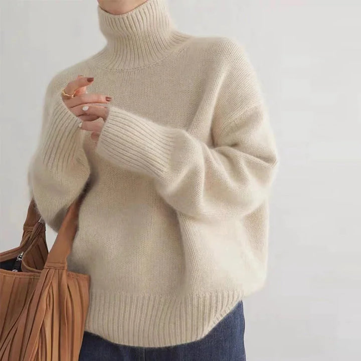 Women's Classic Winter Polyester Turtleneck - BN