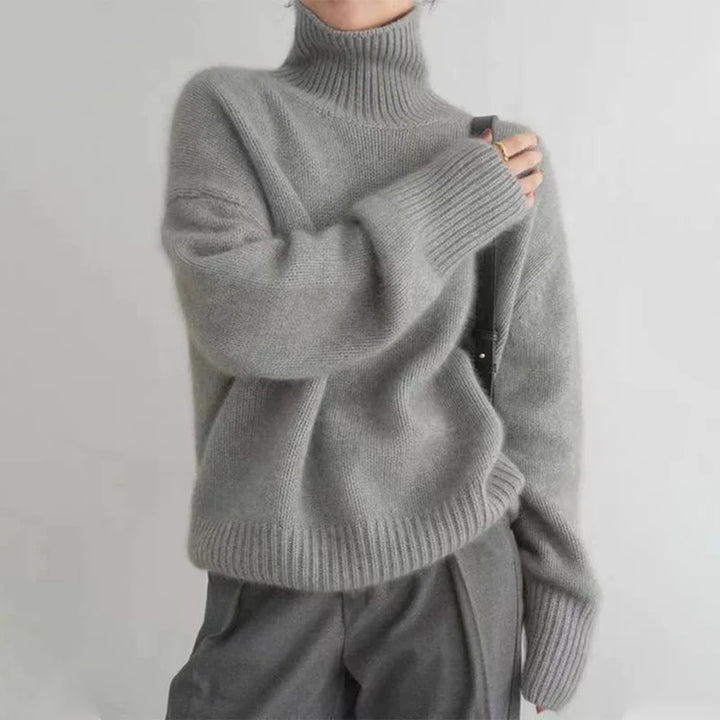 Women's Classic Winter Polyester Turtleneck - BN