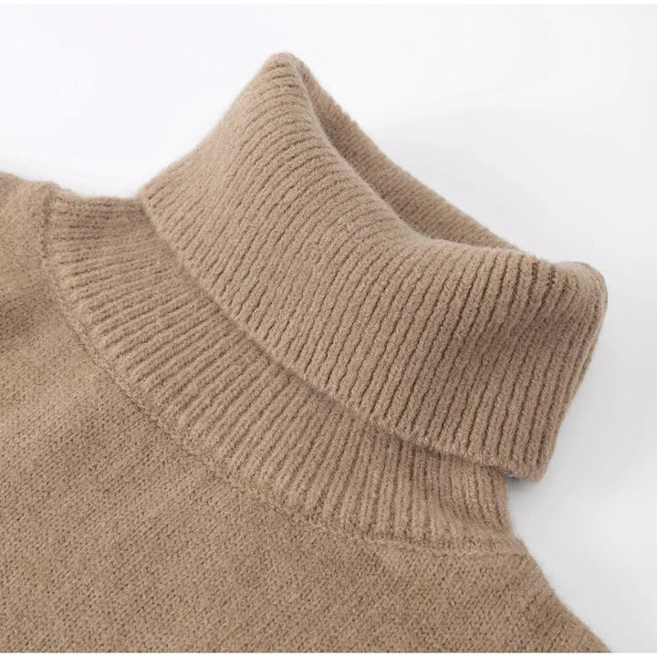 Women's Classic Winter Polyester Turtleneck - BN