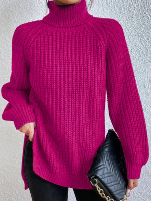 Women's Loose Fit Turtleneck Sweater – Winter Collection – BN