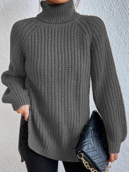 Women's Loose Fit Turtleneck Sweater – Winter Collection – BN