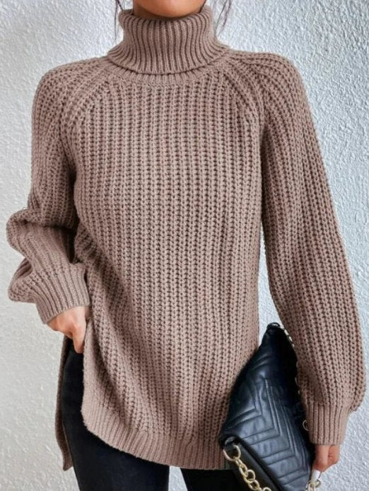 Women's Loose Fit Turtleneck Sweater – Winter Collection – BN