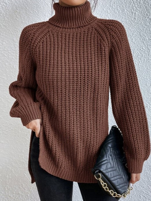 Women's Loose Fit Turtleneck Sweater – Winter Collection – BN
