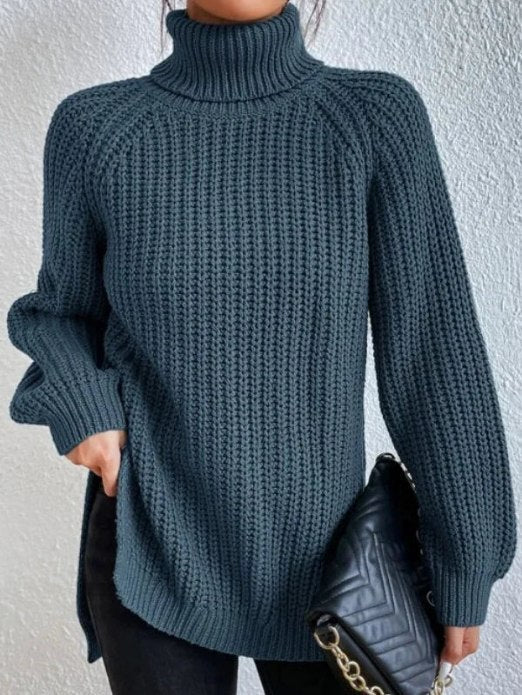 Women's Loose Fit Turtleneck Sweater – Winter Collection – BN