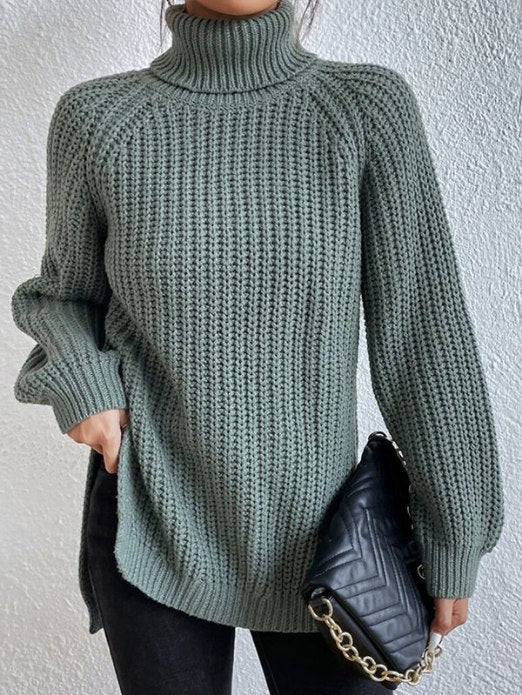 Women's Loose Fit Turtleneck Sweater – Winter Collection – BN