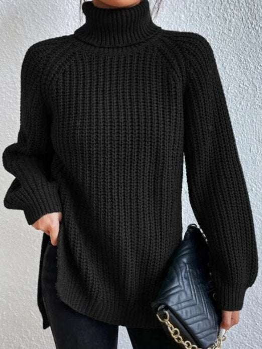 Women's Loose Fit Turtleneck Sweater – Winter Collection – BN