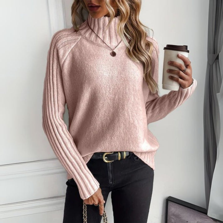 Women's Relaxed Fit Turtleneck Sweater – Winter Collection – BN