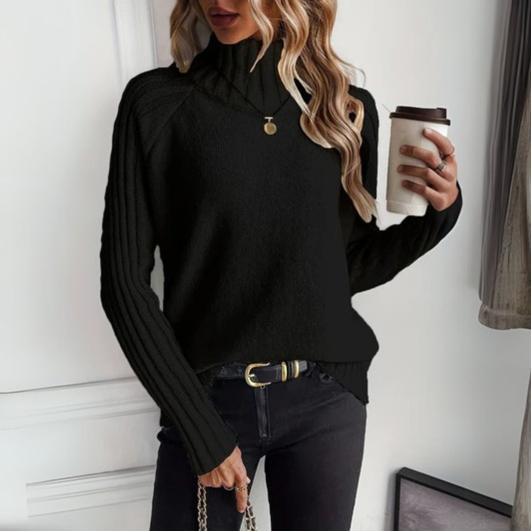 Women's Relaxed Fit Turtleneck Sweater – Winter Collection – BN